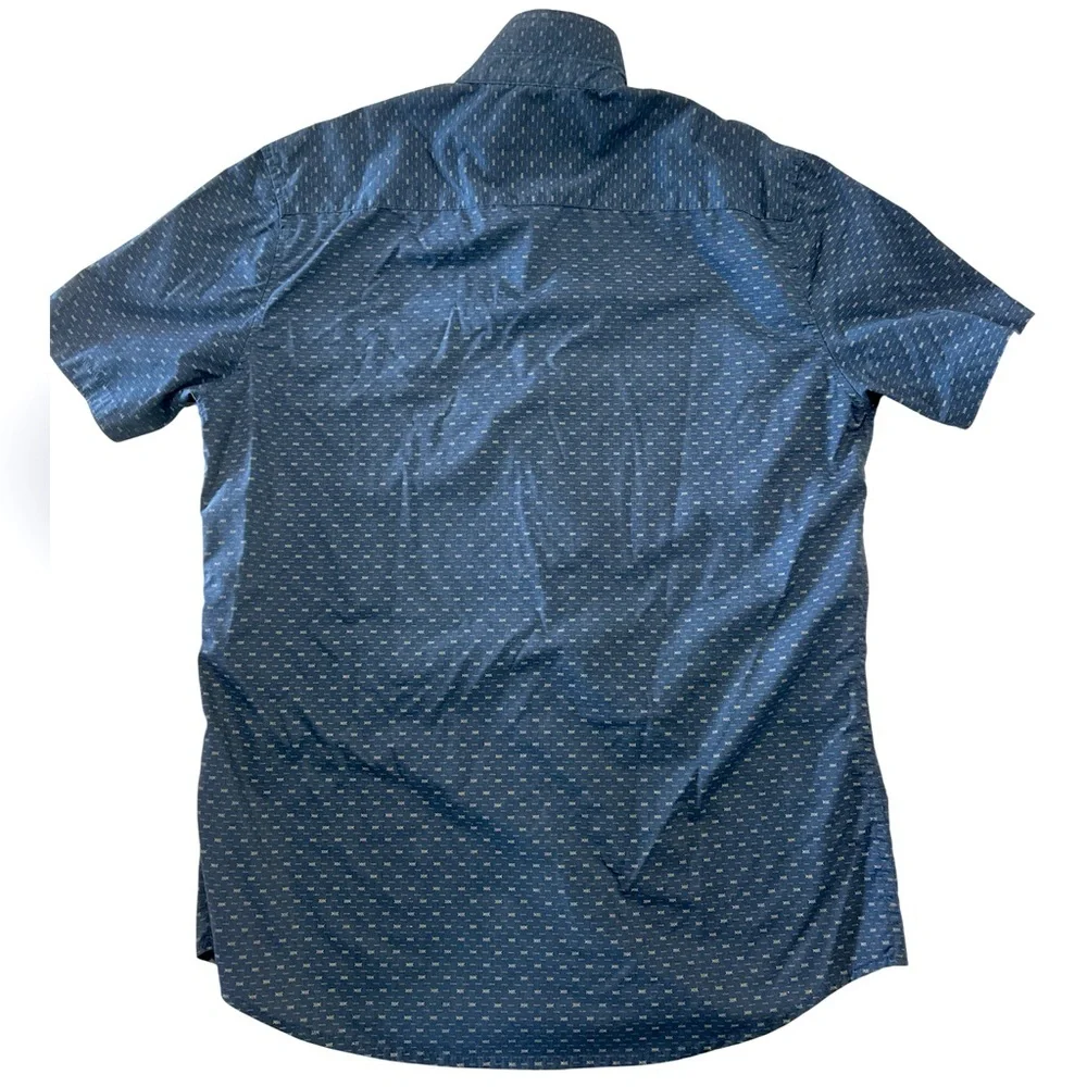 Craft +Flow Shirt Men's Medium Button Up Short Sleeve Business Casual Dadcore - Picture 2 of 7